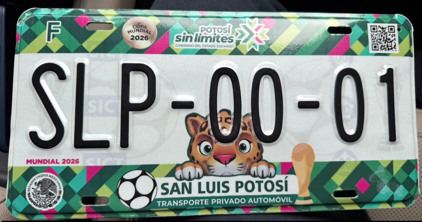 Placas del Mundial 2026 llegarán a San Luis Potosí en edición limitada.