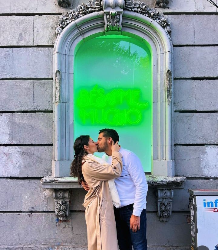 Eurípides Flores y su novia Micaela