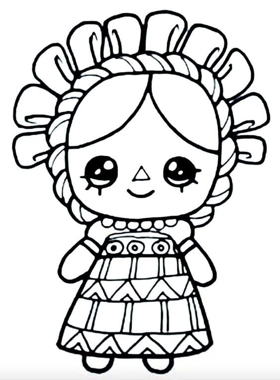 Dibujos de muñeca Lele para colorear