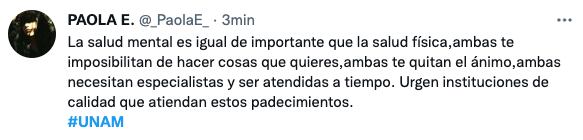 Usuarios urgen instituciones de salud mental por suicidio de estudiante en Facultad de Medicina UNAM