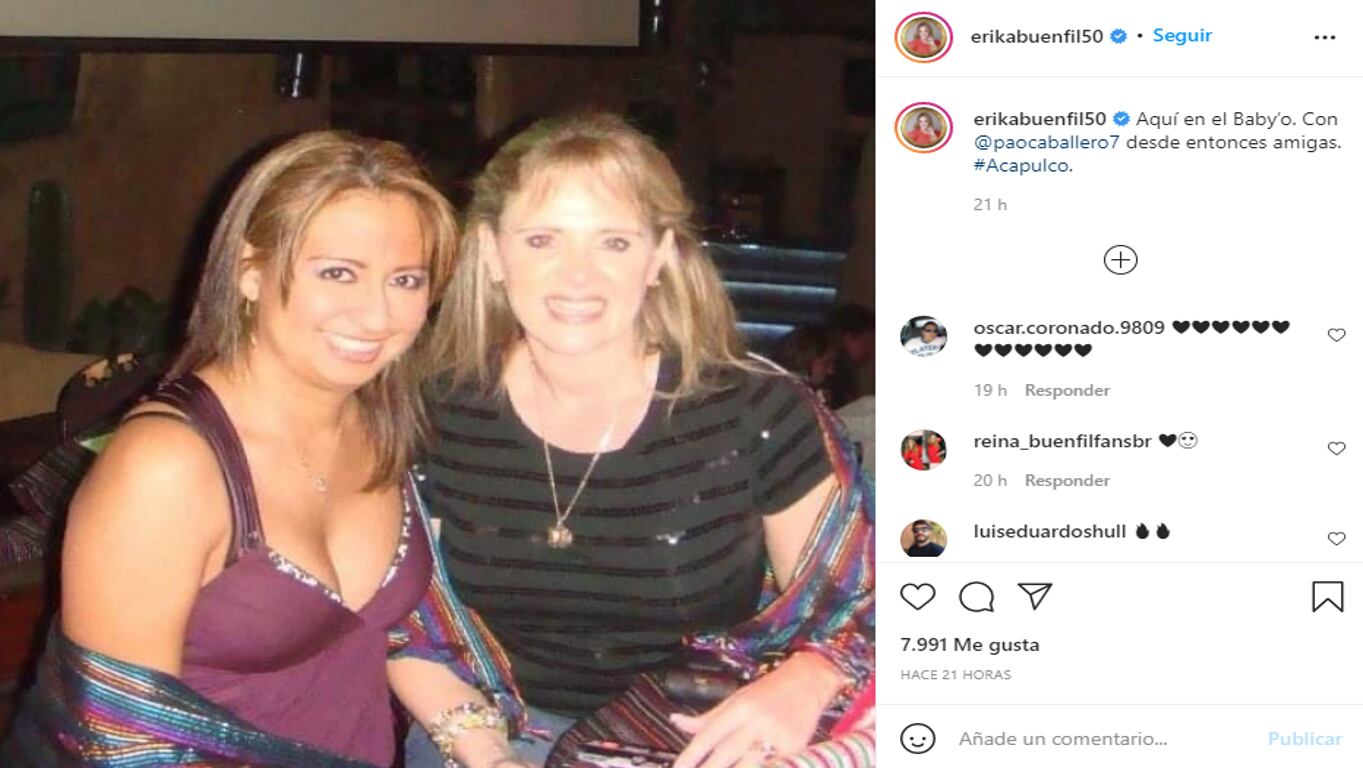 Erika Buenfil en el Baby'O