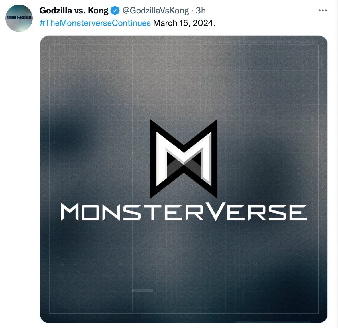 Anuncio secuela Godzilla vs Kong