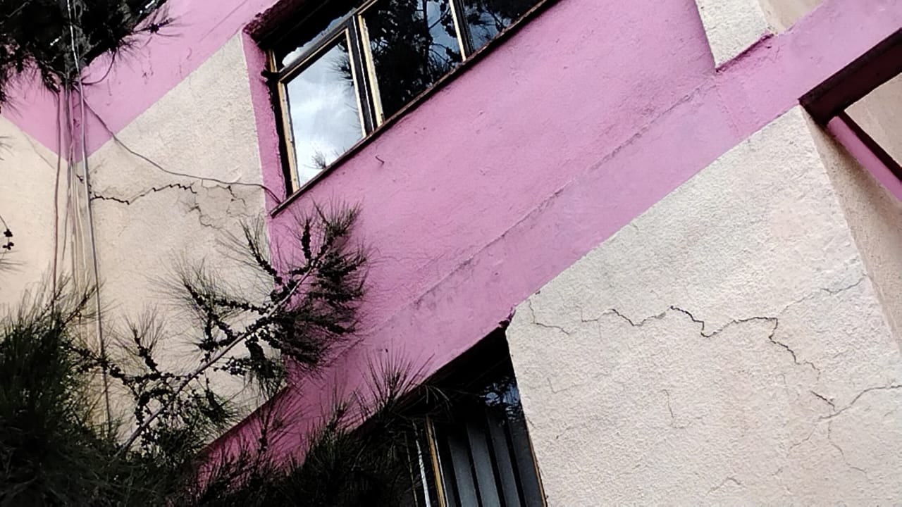 Daños por el sismo en la Unidad habitacional Lindavista