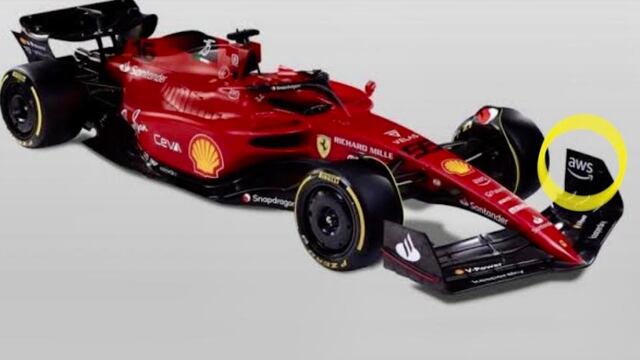 En el círculo amarillo, aws. Cortesía Scudería Ferrari