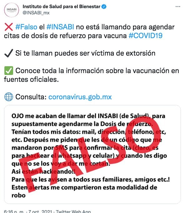 Tuit del Insabi