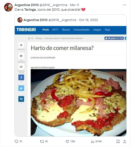 Memes porque Taringa dejará de existir después de 20 años