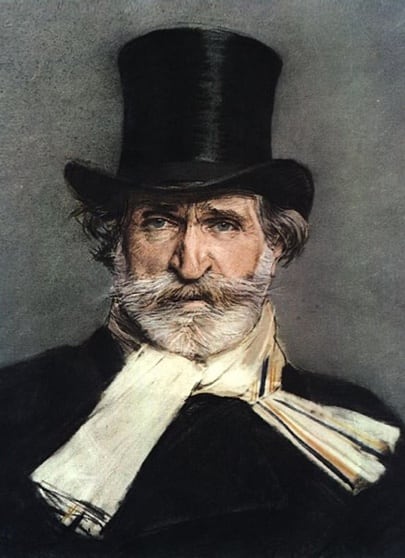 Giuseppe Verdi; 1813-1901. Le Roncole, Busseto, Italia.