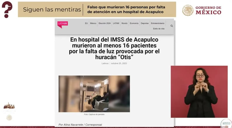 Mentiras de la semana del 8 de noviembre