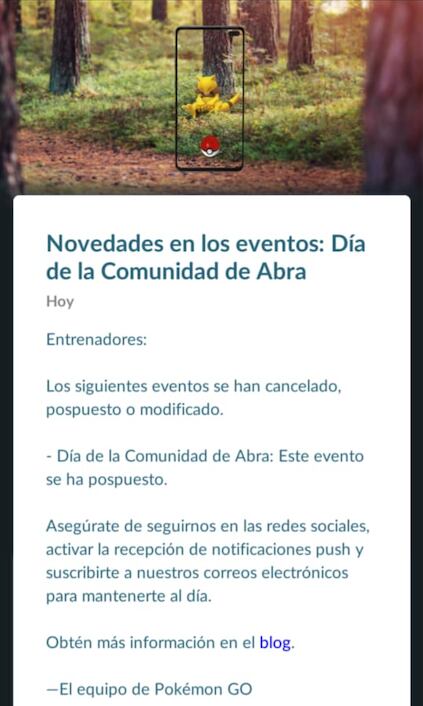 Pokémon Go toma medidas por coronavirus