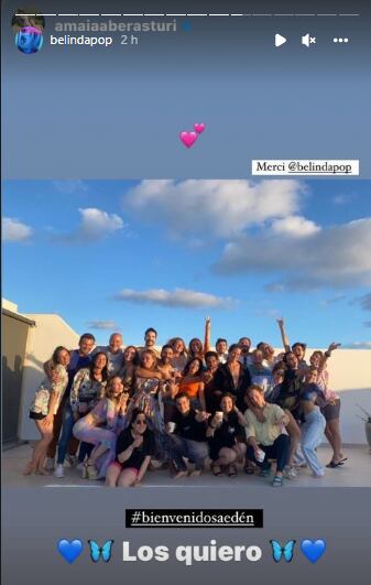 Belinda arma fiesta mexicana en España.