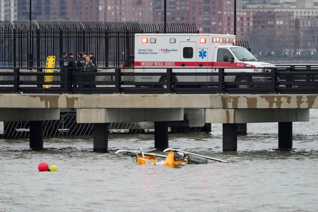 Helicóptero se estrelló en el Río Hudson de Nueva York
