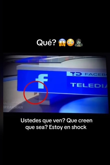 ¿Fantasma en Telediario? El aterrador video de una mano que apareció en el noticiero en vivo