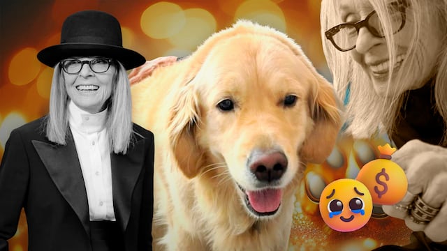 Diane Keaton dejó un fideicomiso de 92 millones de pesos para su perro