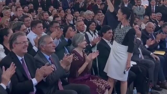 En la toma de protesta de Américo Villarreal, la Jefa de Gobierno de la CDMX, Claudia Sheinbaum, le ganó en el aplausómetro al canciller Marcelo Ebrard.