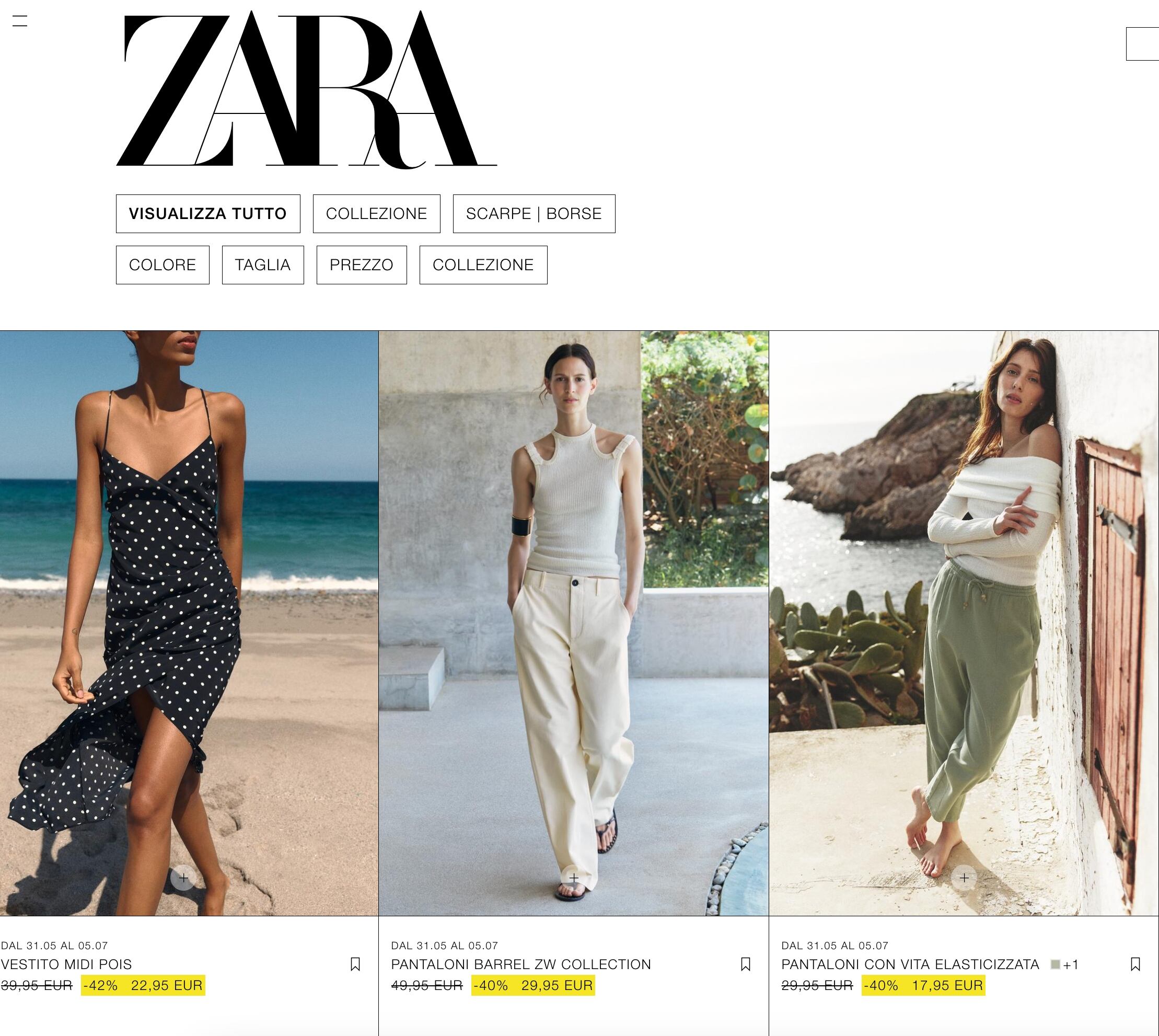 Rebajas de verano 2024 en Zara