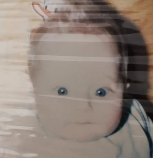 YosStop cuando era bebé