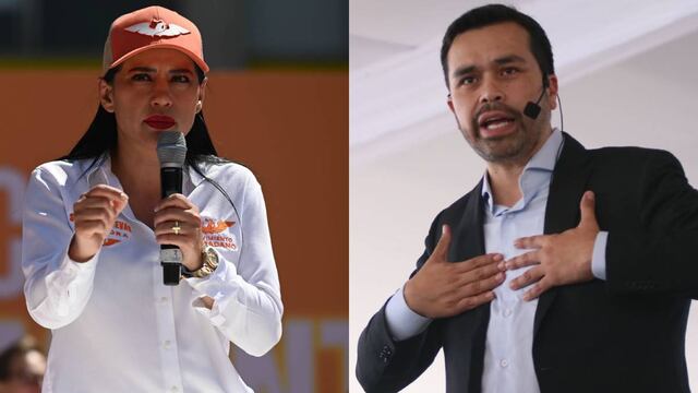 Sandra Cuevas y Jorge Álvarez Máynez