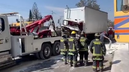 Accidente en autopista México-Puebla