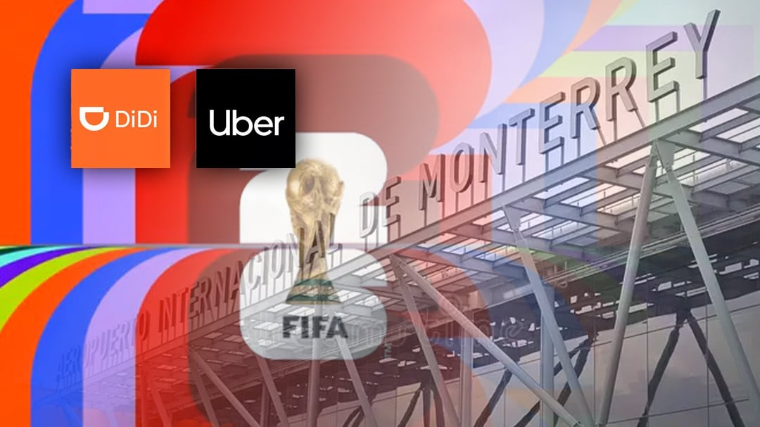 Aeropuerto de Monterrey permitiría Uber y Didi para el Mundial 2026