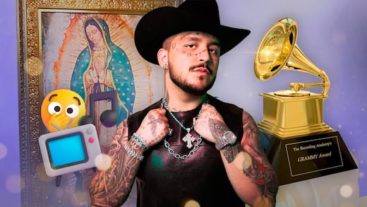 Christian Nodal presume que tiene Grammys y un capítulo de La Rosa de Guadalupe