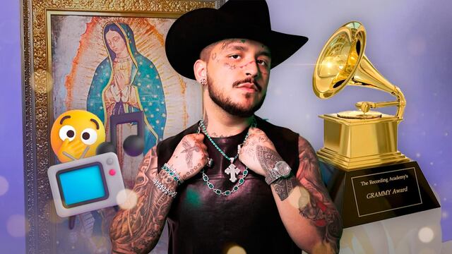 Christian Nodal presume tener Grammys y un capítulo de La Rosa de Guadalupe