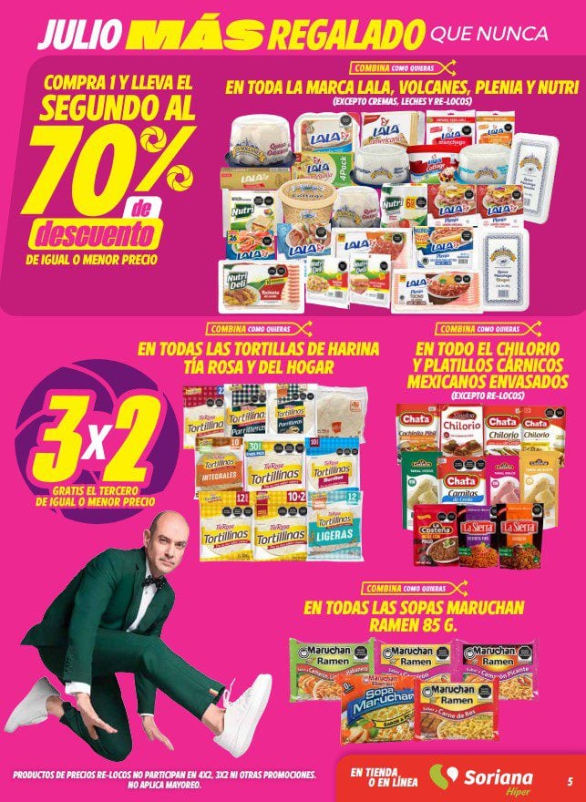 Ofertas Soriana Julio Regalado