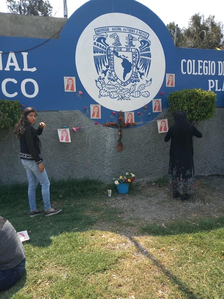 Protesta en CCH Oriente por Aideé.
