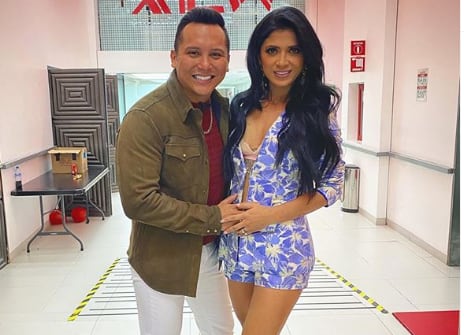 Kimberly Flores y Edwin Luna