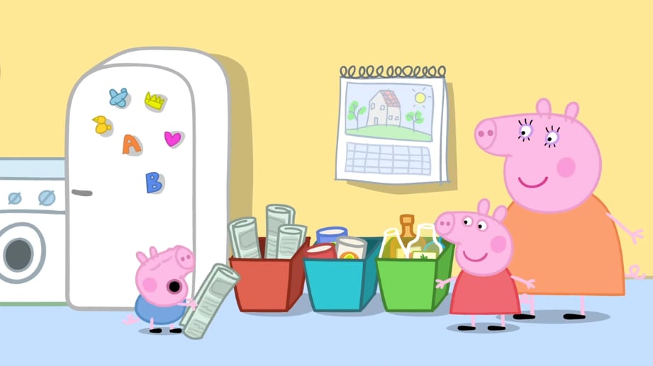 Peppa Pig por el Día de la Tierra.