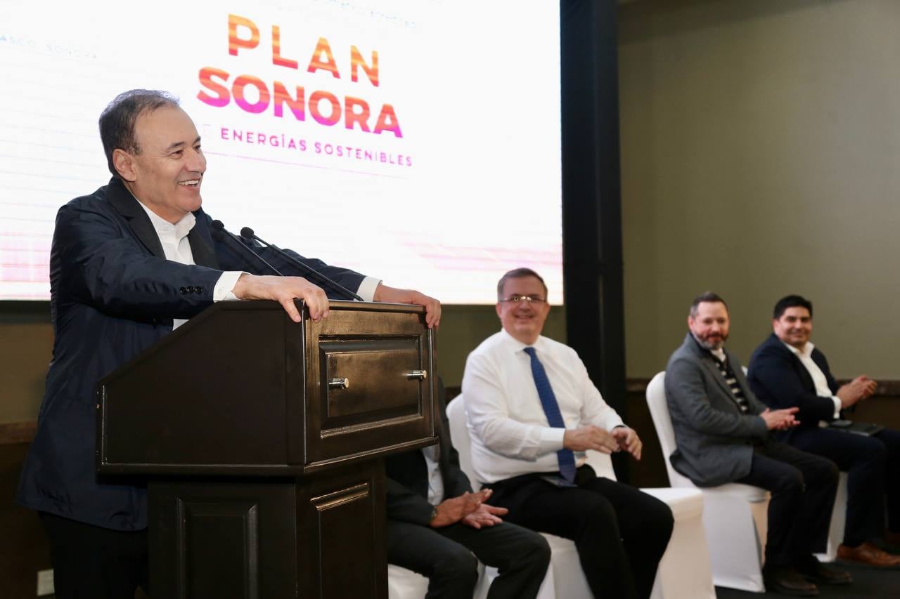 Alfonso Durazo y Marcelo Ebrard presentan Plan Sonora.
