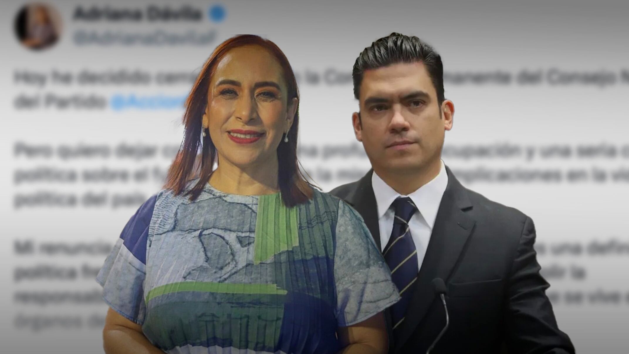 Adriana Dávila deja la Comisión Permanente del PAN con mensaje a Jorge Romero