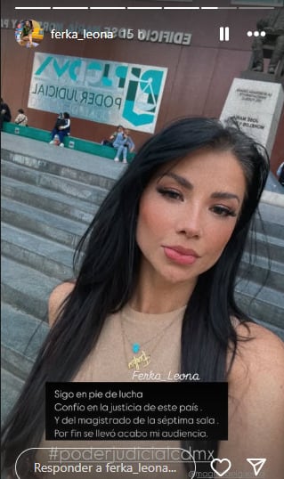 Ferka Quiroz tuvo la audiencia para la pensión que Christian Estrada debe darle por su hijo.