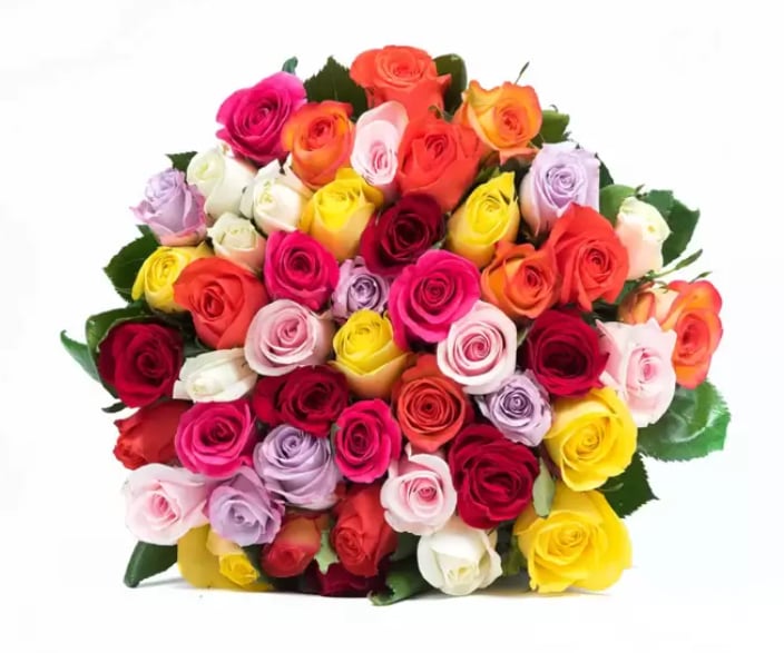 Ramos de rosas en Costco