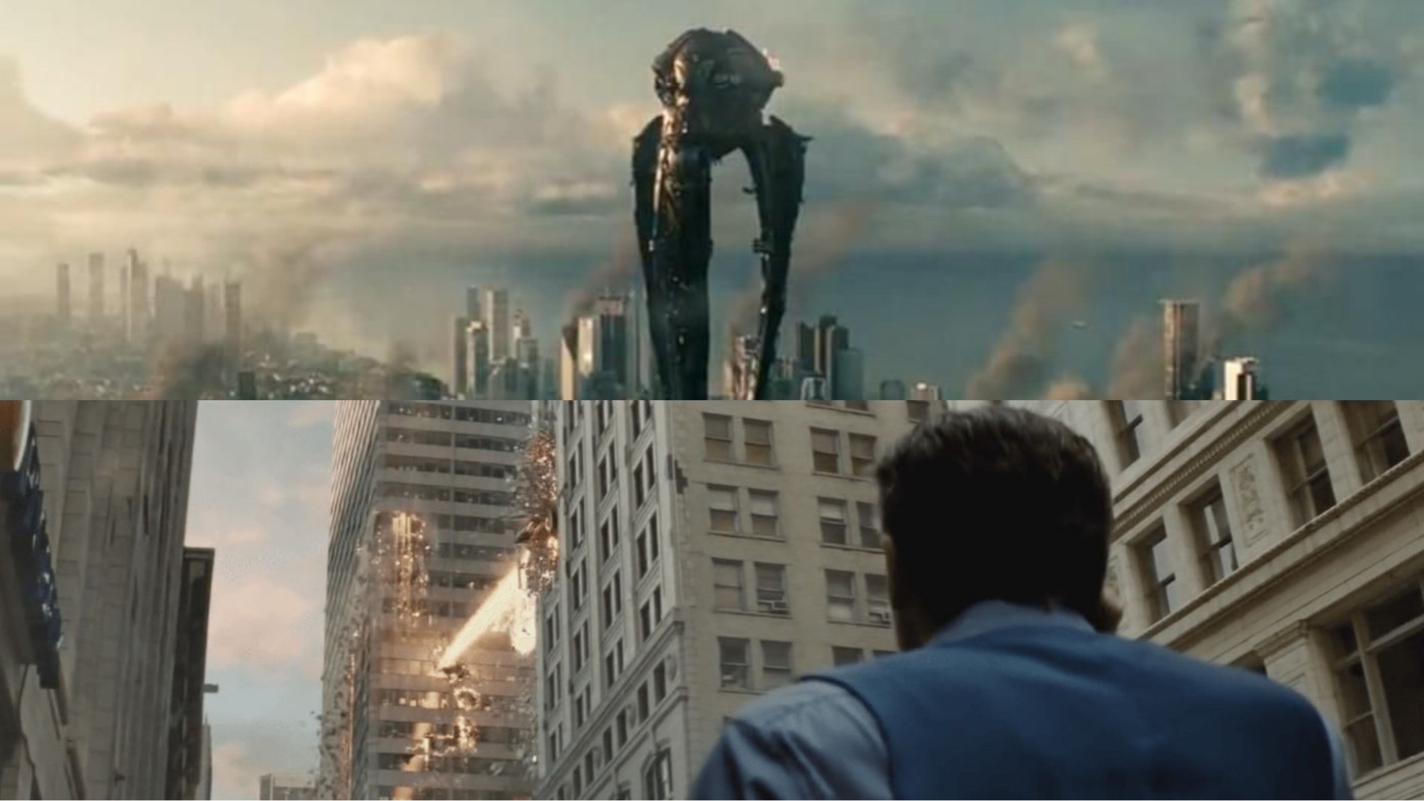 Así se ve combinar el final de Man of Steel con el inicio de Batman vs. Superman que ocurren al mismo tiempo