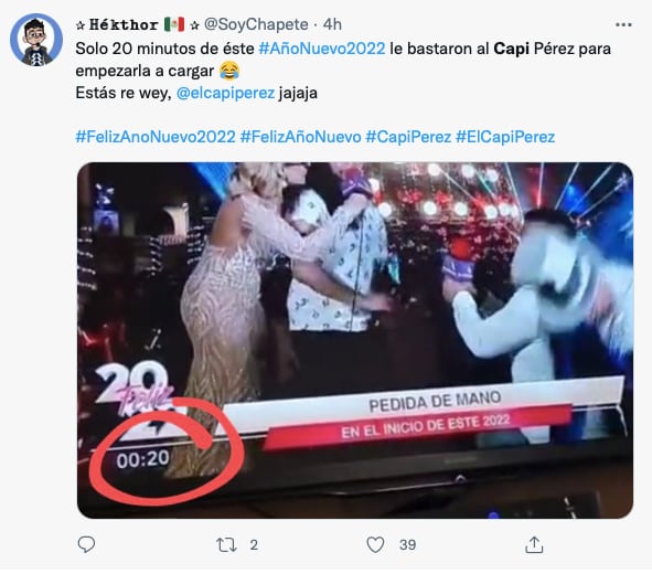 El Capi Pérez desata memes tras caída