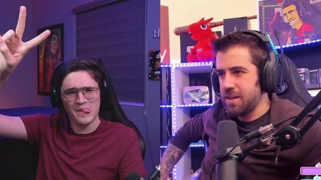 El Mariana celebra los Esland mientras AuronPlay mira horrorizado