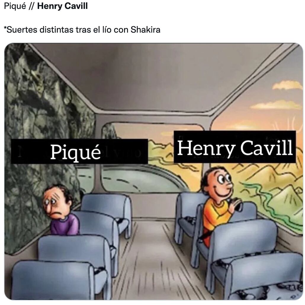 Memes de Shakira y Henry Cavill tras supuesta separación con Piqué