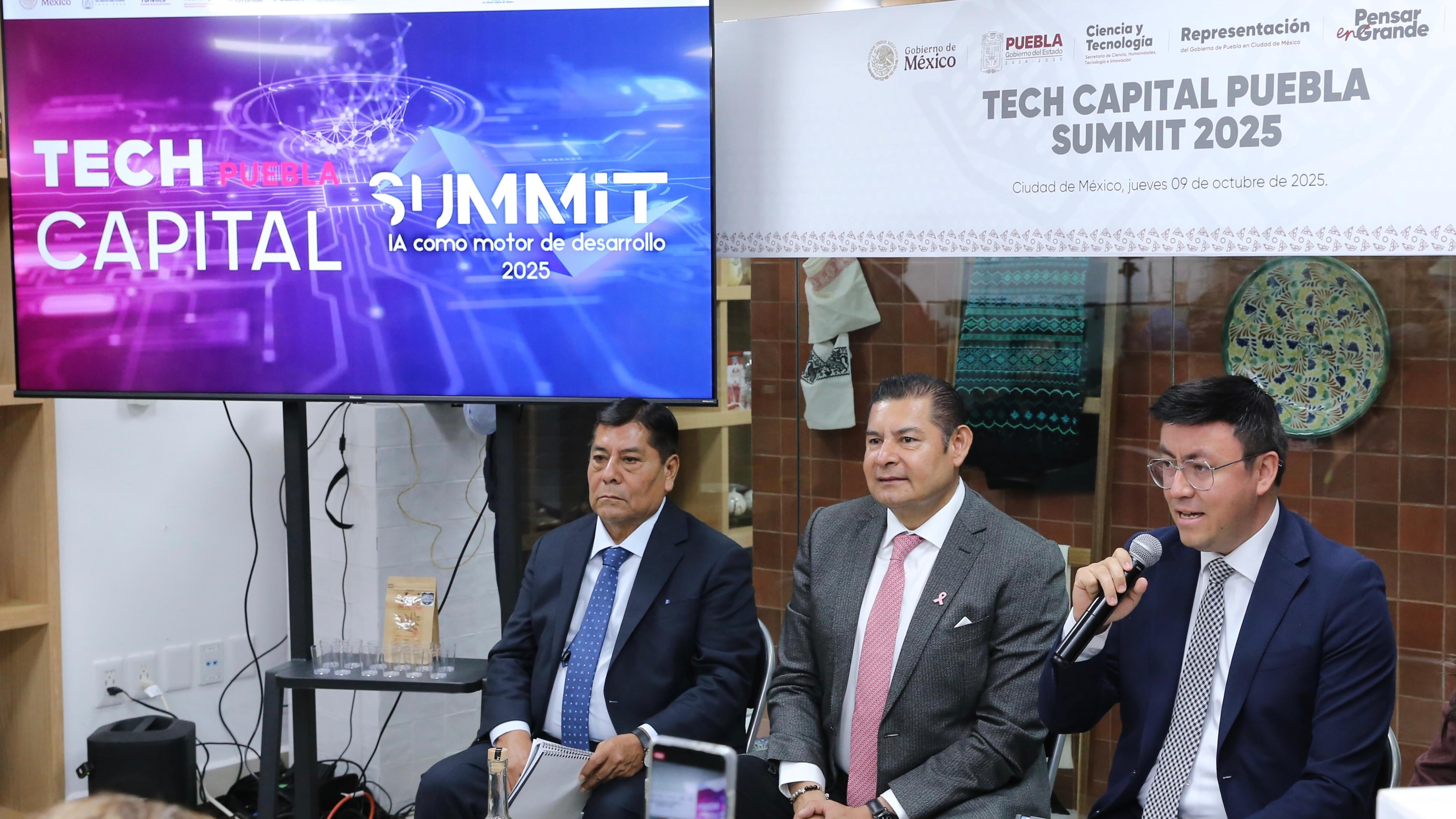 Alejandro Armenta anuncia que Puebla será sede del “Tech Capital Summit 2025″