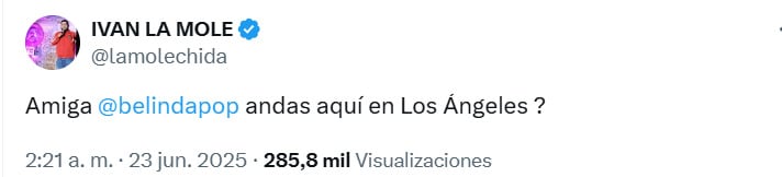 La Mole anda buscando a Belinda para la entrevista con Adrián Marcelo