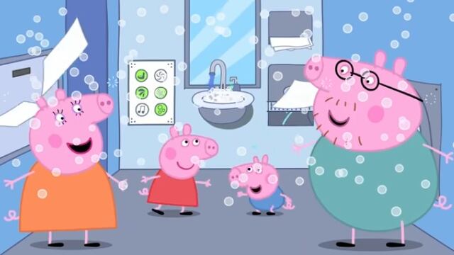 Capítulo Peppa Pig va al baño sofisticado por Día Mundial del Retrete