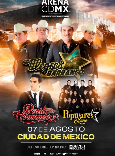 Concierto de Los Alegres del Barranco en Arena CDMX