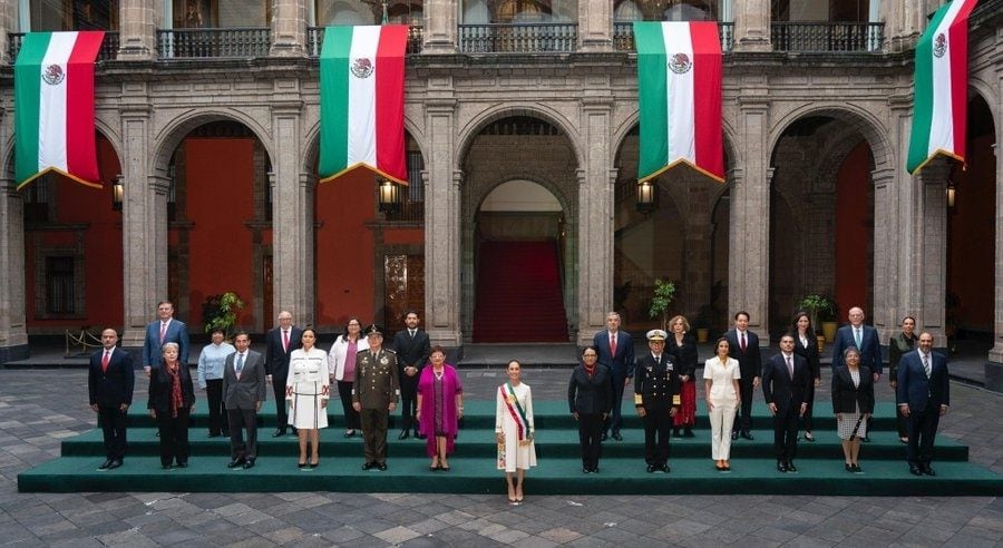 Foto oficial del gabinete de Claudia Sheinbaum