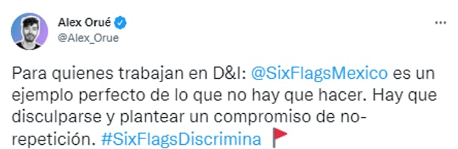 Respuesta de Six Flags