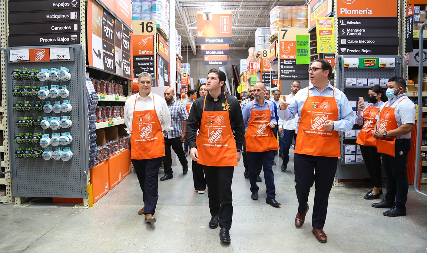 Samuel García celebró que “The Home Depot está haciendo un plan de inversión muy ambicioso”