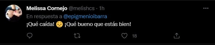 Tuit de usuario preocupado por Epigmenio Ibarra.