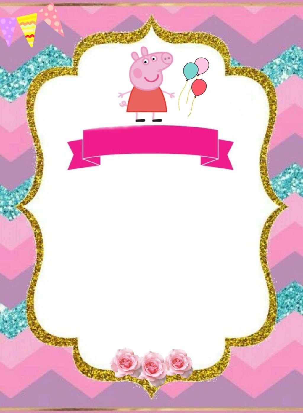 Tarjeta de feliz cumpleaños de Peppa Pig