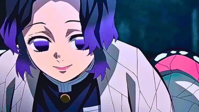 Stickers de WhatsApp de Shinobu Kocho dee Demon Slayer: Kimetsu no Yaiba. el pilar del insecto