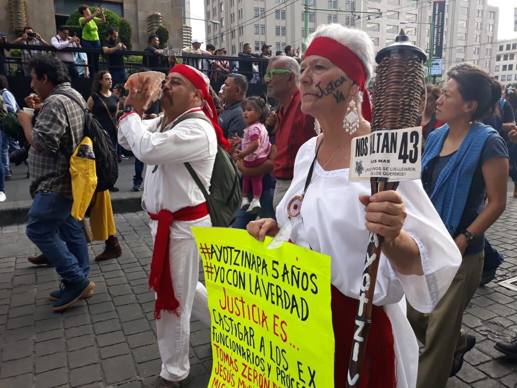 Protesta Ayotzinapa 5 años.