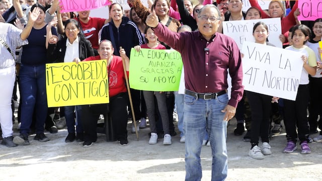 Claudia Sheinbaum y Andrés Mijes anuncian CBTIS en Escobedo