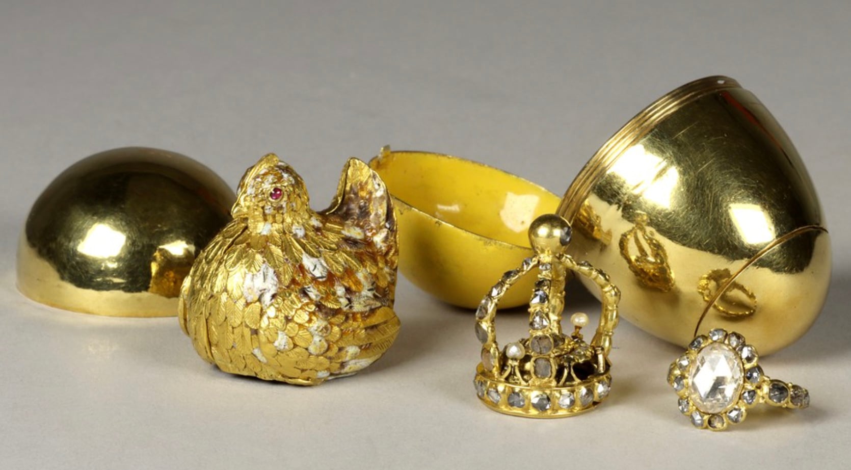 Joyas que se exhiben en el Palacio Real de Dresde